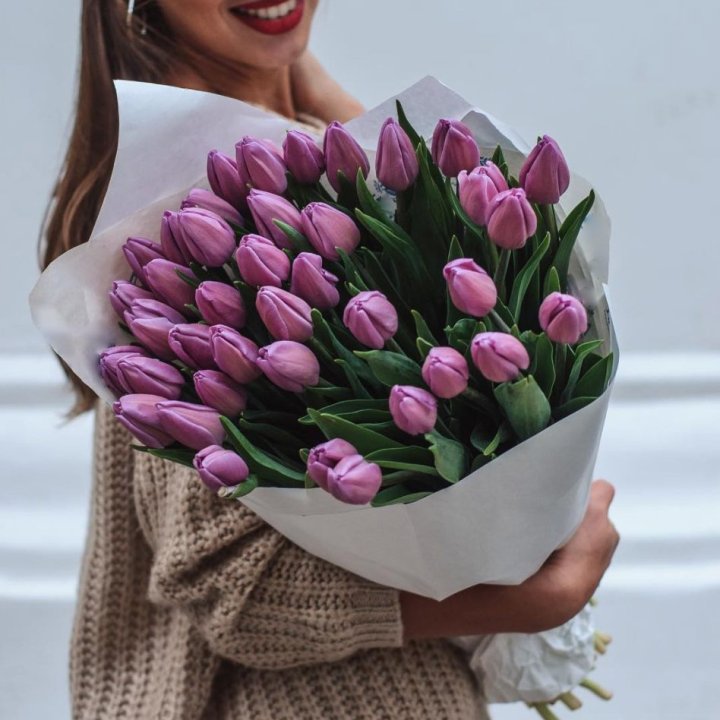 39 сиреневых тюльпанов в Нижнем Тагиле